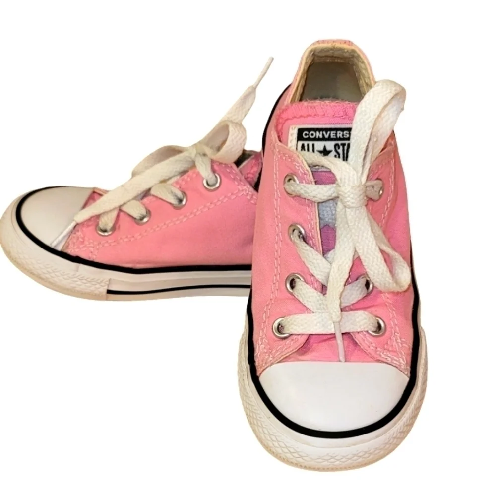 Converse Pink Lace up Sneakers